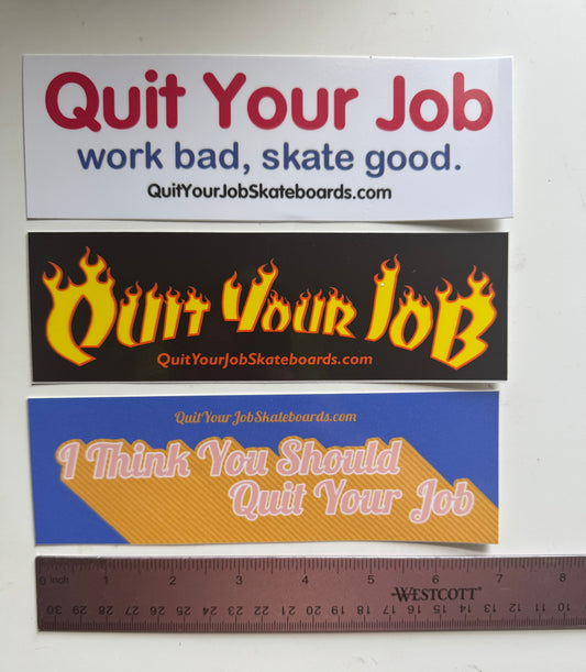 Quit Your Job Sticker Pack – 3 Piece Set