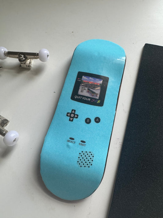 Teal Retro Console Fingerboard Kit – 100 x 32mm