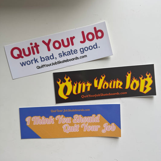 Quit Your Job Sticker Pack – 3 Piece Set