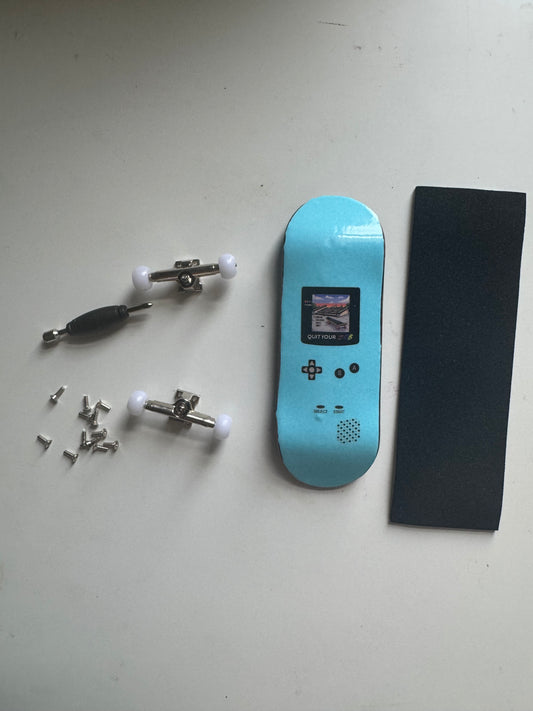 Teal Retro Console Fingerboard Kit – 100 x 32mm